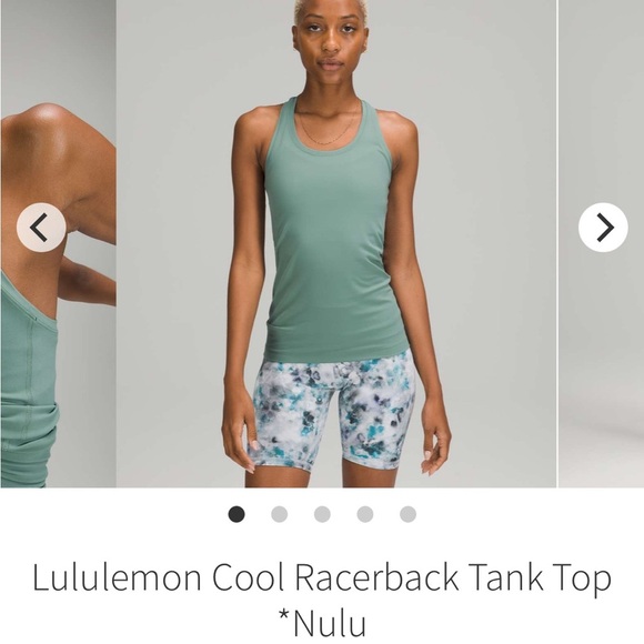 Lululemon Cool Racerback Tank Top *Nulu Tidewater Teal size 4/6 - Picture 2 of 12
